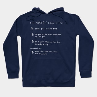 Chemistry lab tips science joke Hoodie